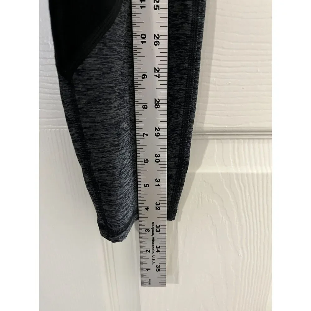 Alo Yoga Sheila Alosoft 7/8 Leggings Size Small Black Gray Activewear Pilates